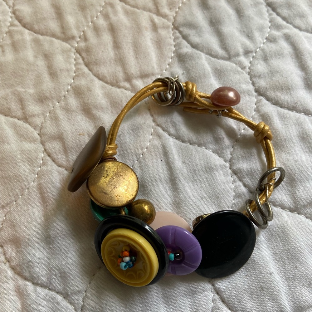 Vintage button bracelet.